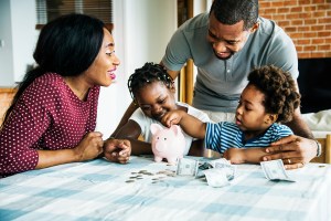 black family saving