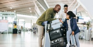 black family traveling